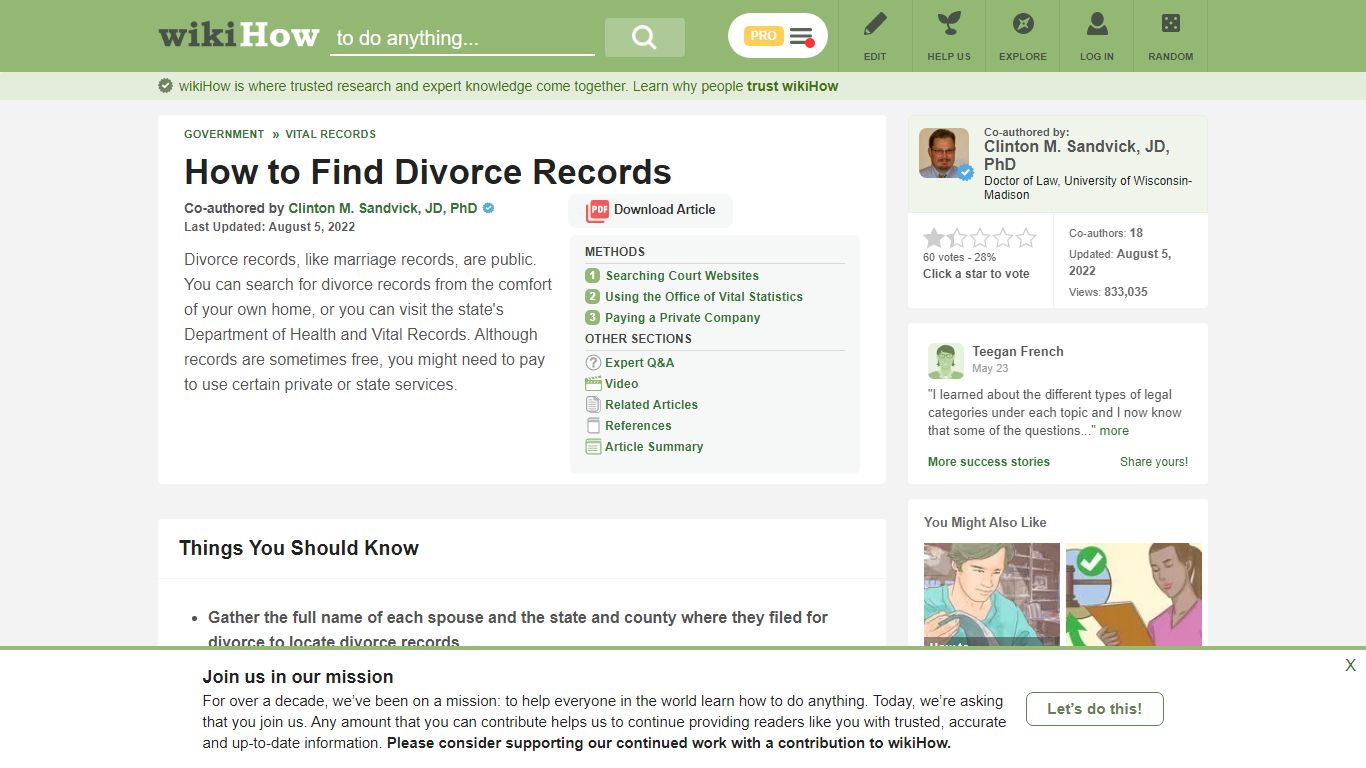 3 Ways to Find Divorce Records - wikiHow
