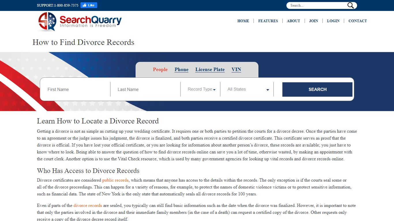 Learn How to Find Divorce Records for Free - SearchQuarry.com